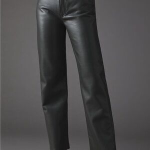 Agolde 90s pinch waist Gray Leather Pants